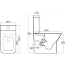 Чаша напольного унитаза BELBAGNO BB248CPR-P