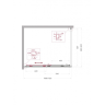 Душевой уголок BELBAGNO UNO-195-AH-1-110/90-P-Cr