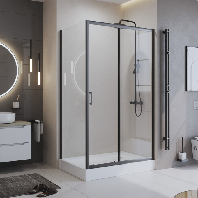 Душевой уголок BELBAGNO UNO-195-AH-1-160/100-C-Cr