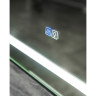 Зеркало BELBAGNO SPC-KRAFT-1400-800-LED-TCH-WARM-NERO в алюминиевой раме со встроенным светильником, сенсорным выключателем и подогревом, 1400x32x800